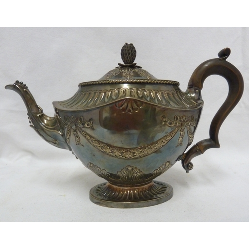 37 - A Mappin Brothers silver plated tea and coffee service, presented to Superintendent Godfrey of the M... 