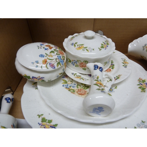 34 - A quantity of Aynsley China wares, Cottage Garden Pattern, includes coffee wares, sandwich plate and... 