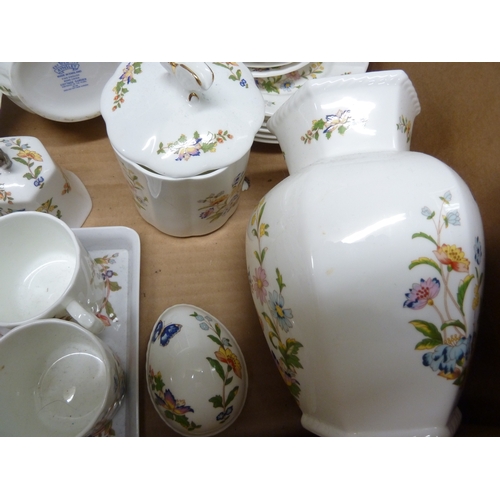 34 - A quantity of Aynsley China wares, Cottage Garden Pattern, includes coffee wares, sandwich plate and... 