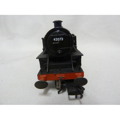 182 - Model Railway and Train Interest - a Bachmann 00 guage steam locomotive numbered 42073 beneath a sma... 