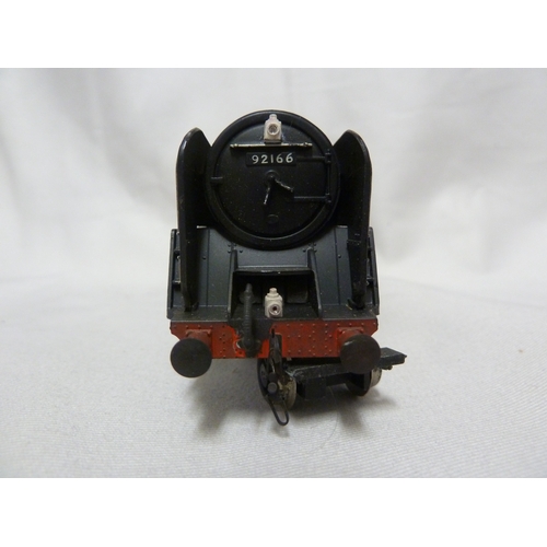 171 - Model Train and Railway Interest - a Hornby 00 gauge Engine, numbered 92166,  in black livery with s... 