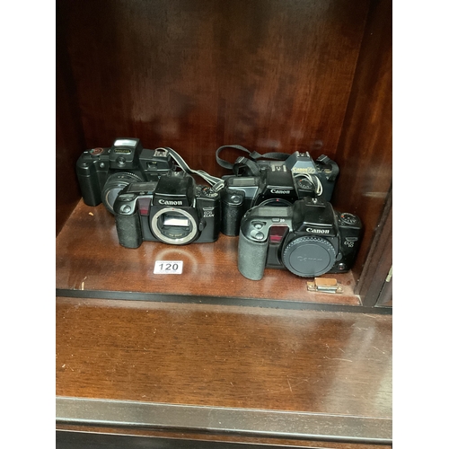 120 - Assorted Canon cameras