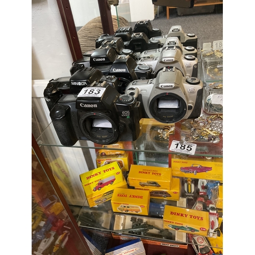 183 - Assorted Canon cameras