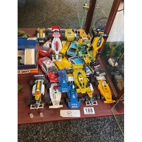 188 - 14x unboxed scalextric cars