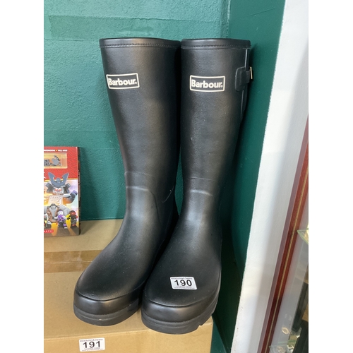 190 - New without tags size 12 Barbour wellington boots