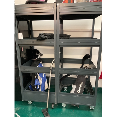 72 - Storage racks on wheels