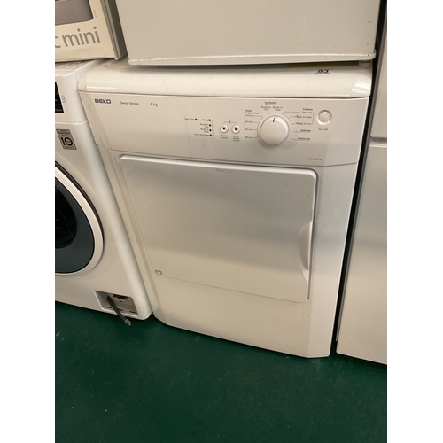 83 - Beko 6kg condenser tumble dryer