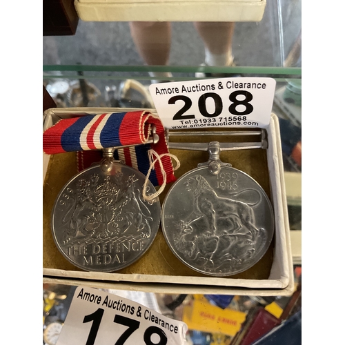 208 - WW2 medals