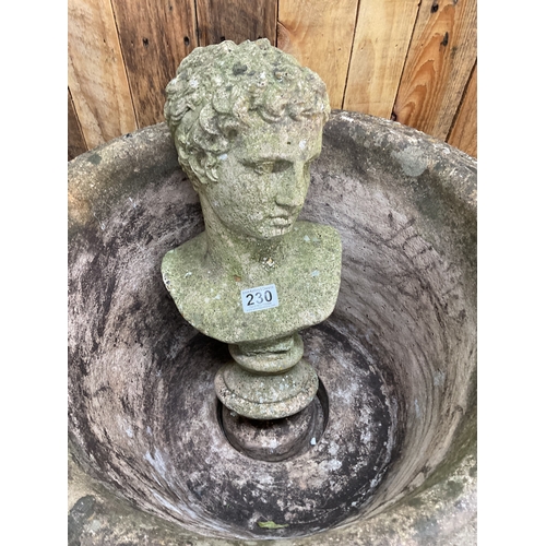 230 - Concrete greek style garden bust