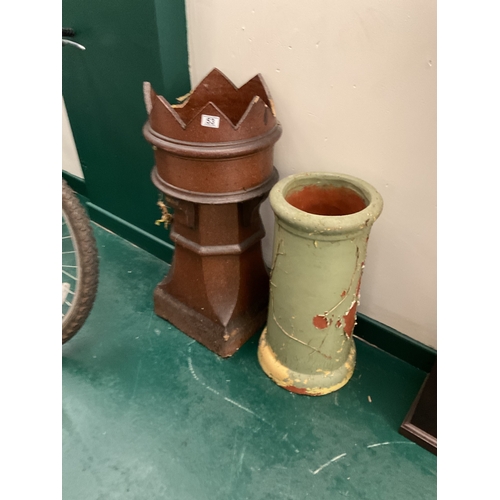 53 - 2X chimney pots (1 AF)