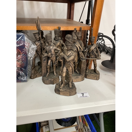 7 - Assorted French soldier figures