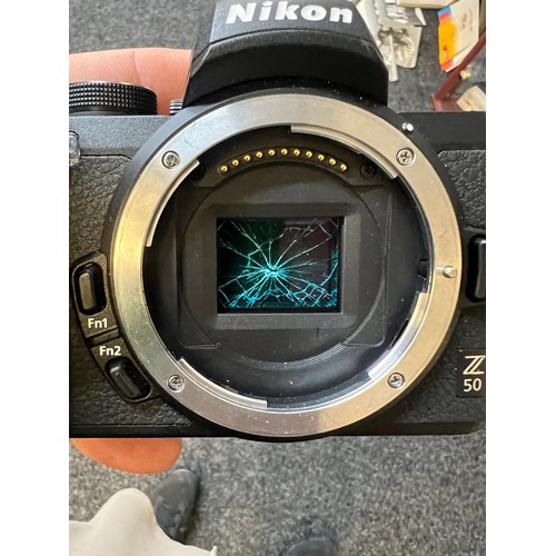 191 - Nikon Z50 and Nikon Z6 Untested/unchecked (battery cover missing)