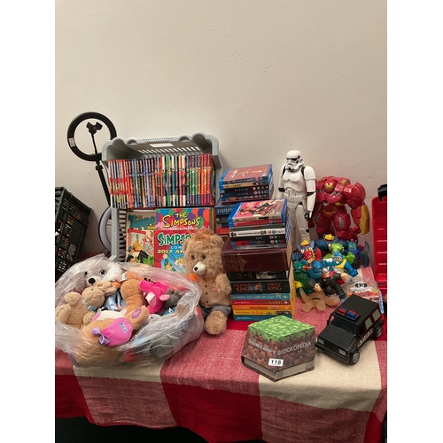 118 - Large quantity toys, kids books etc