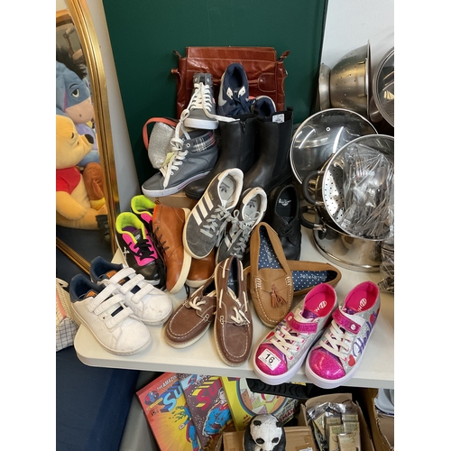 16 - Kids shoes, including Heeleys, Adidas gazelles, dr Martens etc