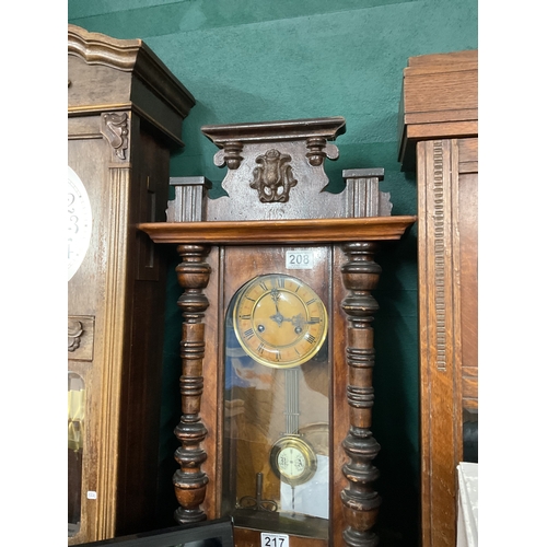 208 - Antique wall clock