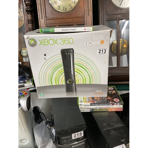 213 - Xbox 360 and games