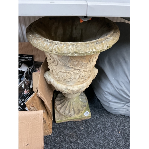 220 - Greek style footed urn (approx 63 cm high x 41cm wide)