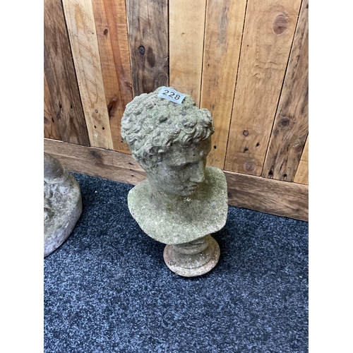 228 - Concrete greek style garden bust