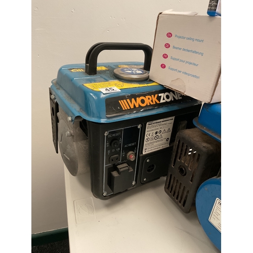 45 - Workzone suitcase generator