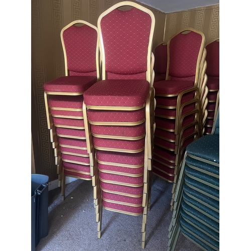 249 - 10x stacking banquet chairs