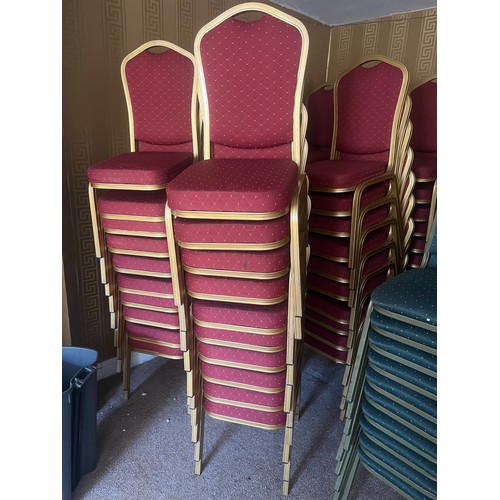 248 - 10x stacking banquet chairs