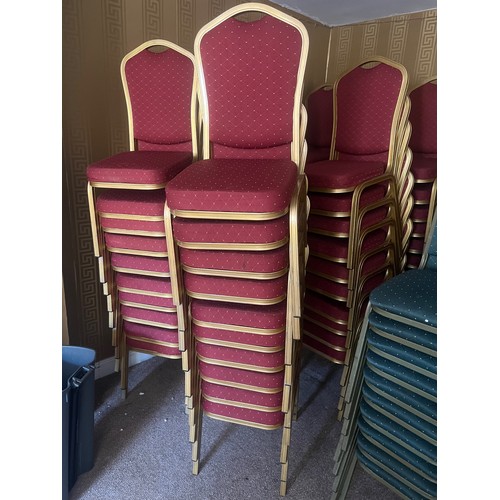 250 - 10x stacking banquet chairs