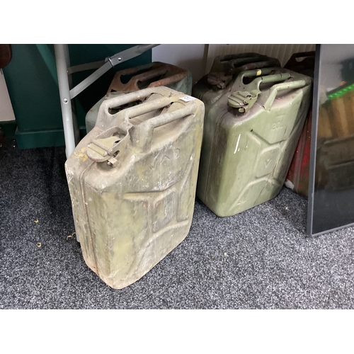 11 - 6x military style jerry cans