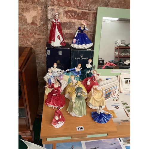 136 - Quantity of Royal Doulton Figures