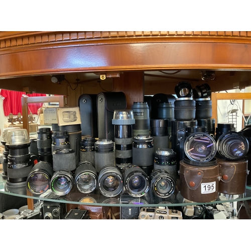 195 - Vintage camera lenses