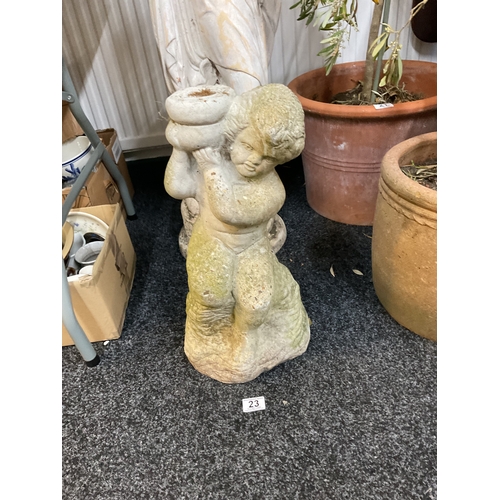 23 - Small concrete cherub