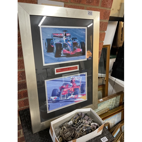 252 - Signed Fernando Alonso picture with certificate of authenticity