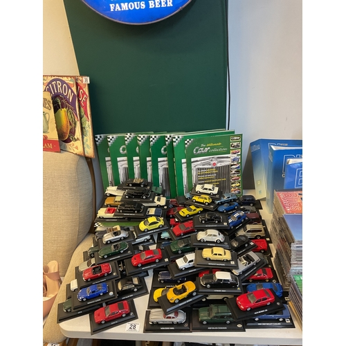 28 - Del Prado, the ultimate car collection die cast cars and magazines