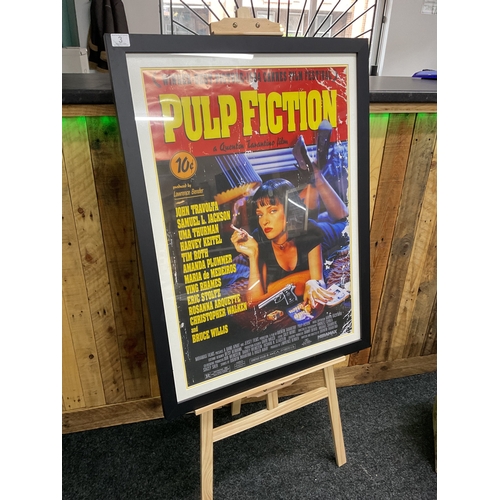 3 - Framed Pulp fiction film poster