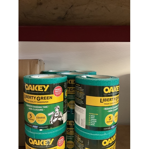 60 - 5 Rolls of green sandpaper