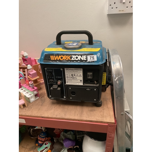 75 - Workzone suitcase generator