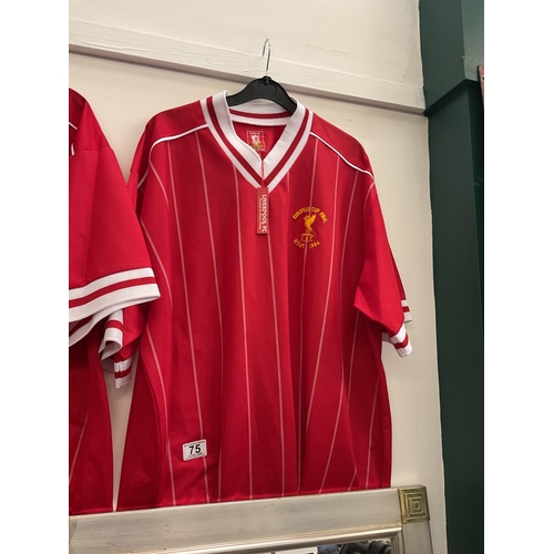 75 - Repro 1984 liverpool shirt XL