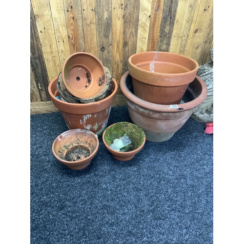 129 - Terracotta pots