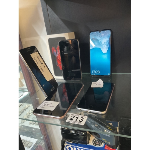 213 - Quantity touch screen phones, samsung galaxy infinix, Huawei unlocked, iPhone etc