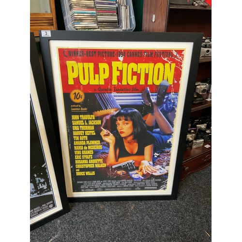 216 - Framed Pulp fiction film poster