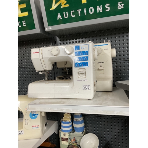 268 - 2 x electric sewing machines