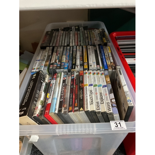 31 - Large quantity Dvds