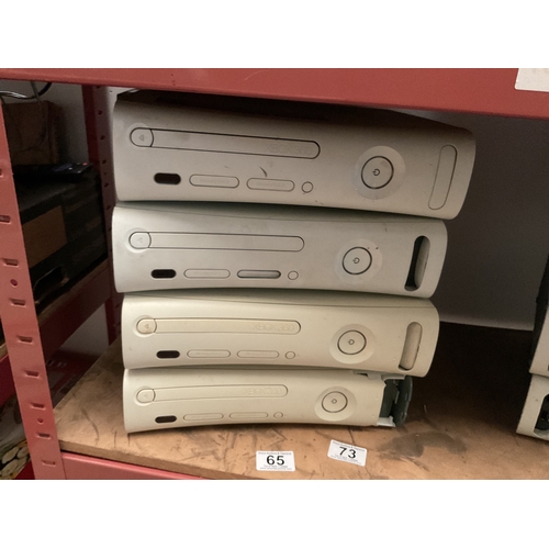 65 - 4 X Xbox 360 consoles untested