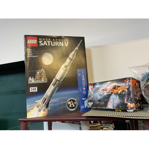 240 - Lego apollo saturn set and one other