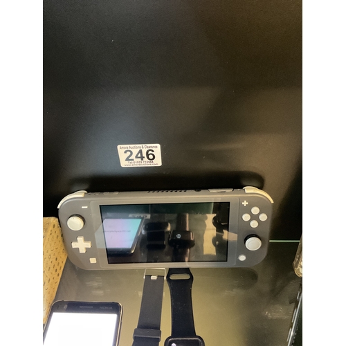 246 - Grey Switch lite, faulty charging port