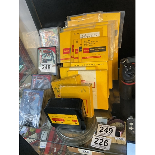 249 - Large assortment of Kodak filters