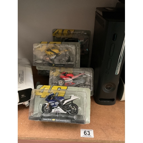 63 - Quantity Valentino Rossi motorbikes