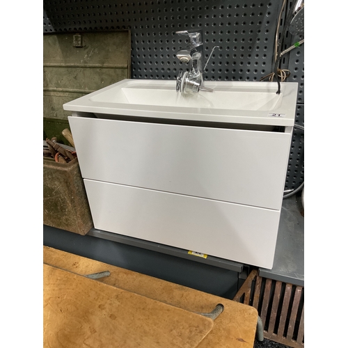 21 - Vanity unit with sink