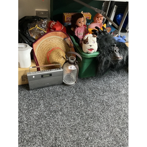 46 - Assorted kids toys, radio etc