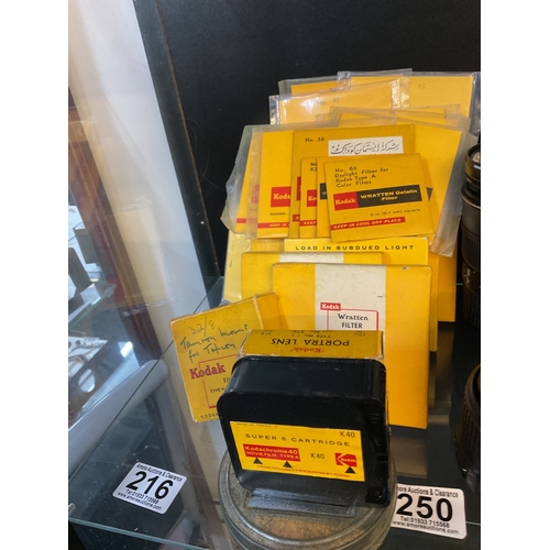 216 - Large assortment of Kodak filters