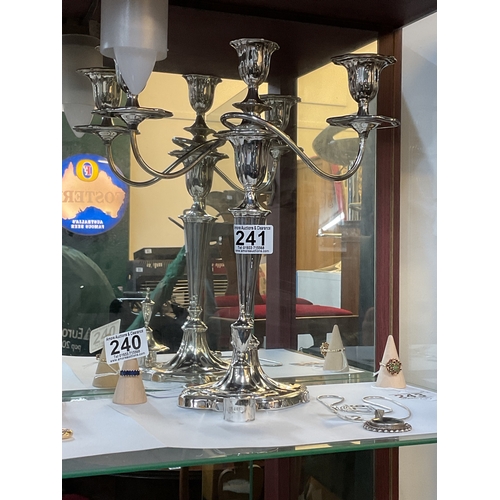 1901 Sheffield silver candelabra, by Hawksworth Eyre and Co. Ltd. 1.4KG